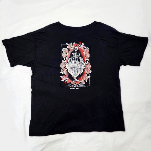 Gothic Embroidered Rose and Skeleton Tee, Future State NWT Urban Outfitters - Picture 1 of 12